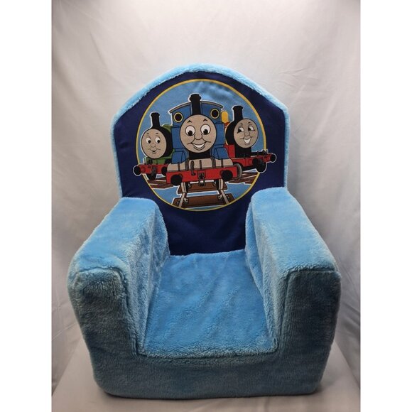 Thomas The Train Vintage Kids Blue Foam Chair- Read Information - Picture 1 of 16